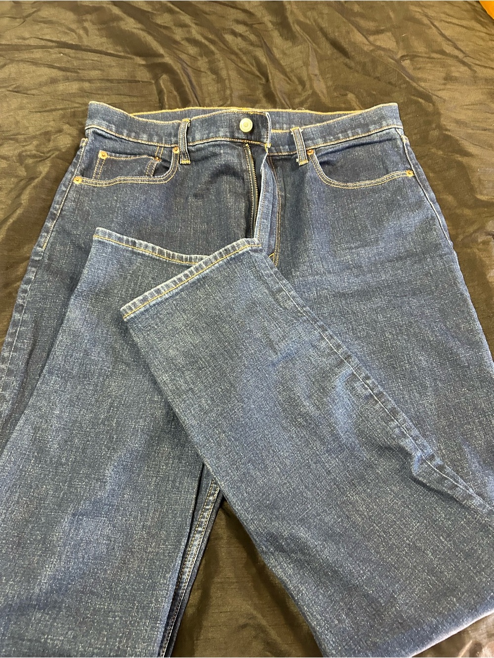 Abercrombie & Fitch Slim Straight Ultra High Rise Jeans - Blue